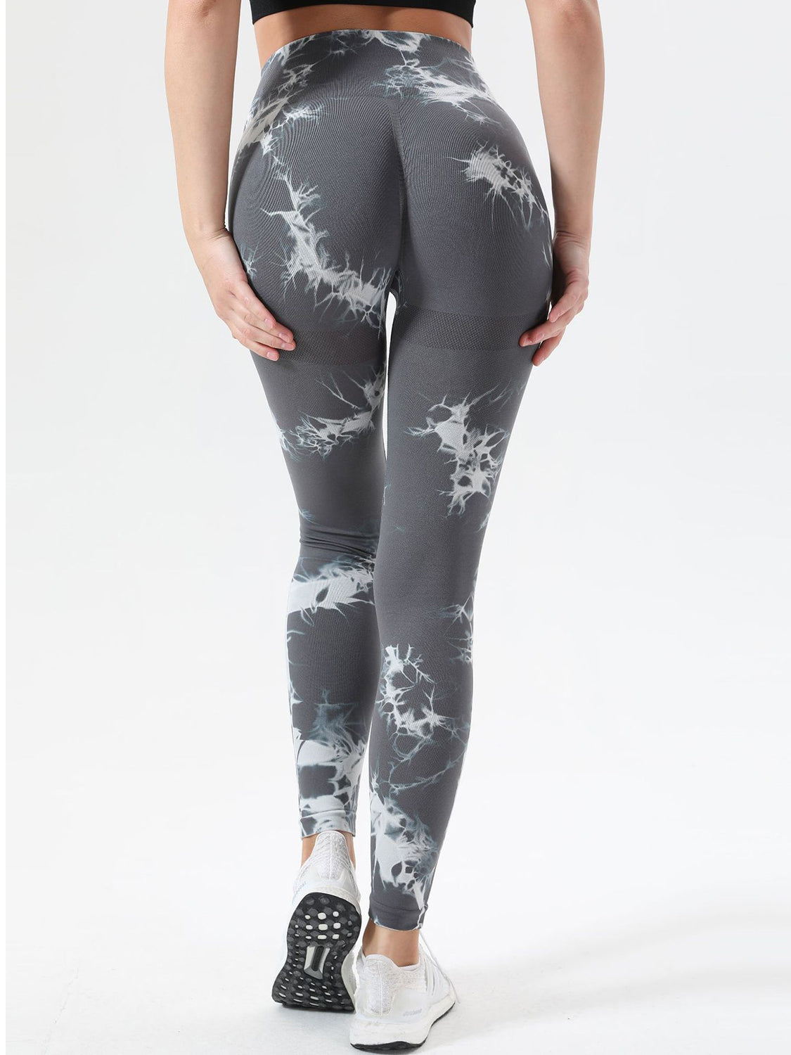 Leggings deportivos de cintura alta con efecto tie-dye