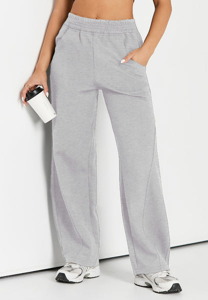 Elastic Waist Sweatpants with Pockets