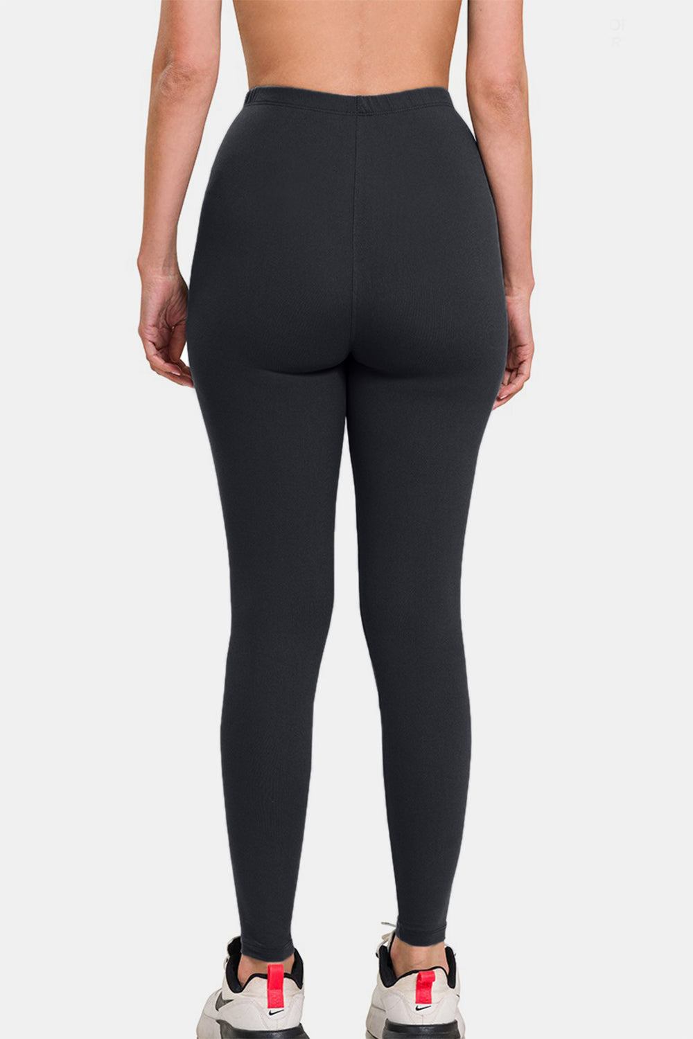 Leggings de cintura alta de microfibra prémium de Zenana