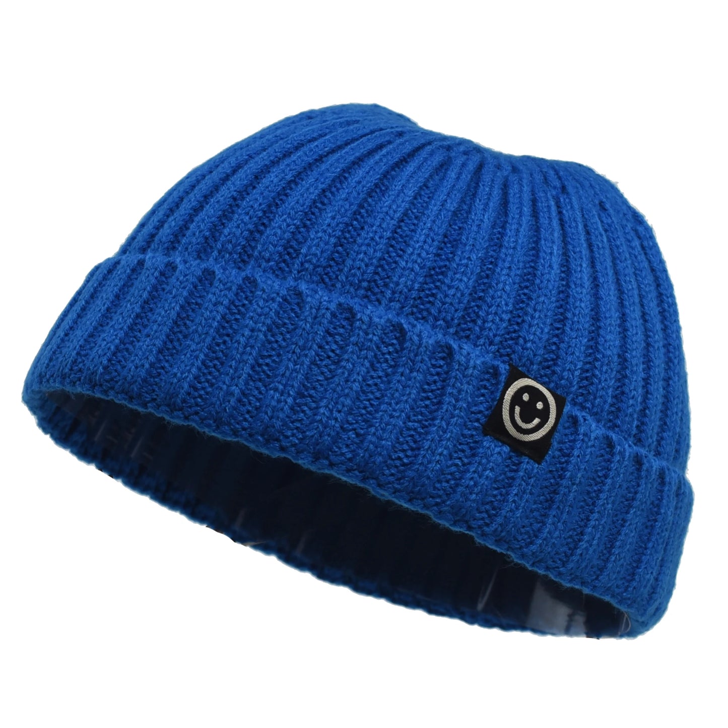 Gorro de punto estilo hip hop para hombre y mujer, gorro de invierno cálido, sin ala, holgado, con puños, estilo pescador