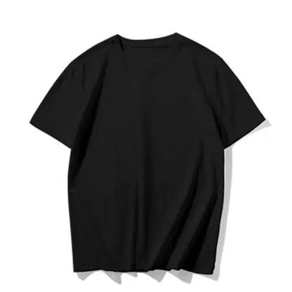 Camisetas de verano 100 % algodón para hombre, camisetas informales de manga corta de algodón liso con cuello redondo, camisetas suaves, camisetas básicas holgadas para hombre