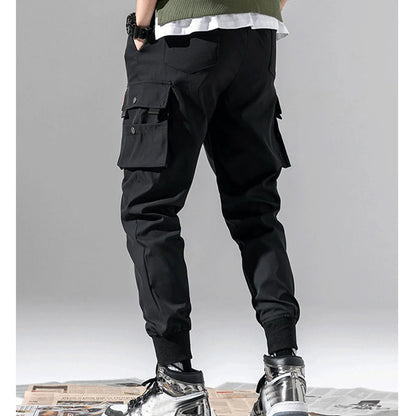 Fashionable Men's Joggers Sports Pants Multiple Pockets Casual Cotton Cargo Pants Gym Sweatpants Trousers Men's Long Pants