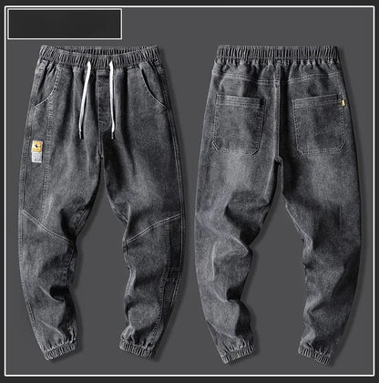 New Men's jeans Winter Fleece Jeans Thick Warm Denim Pants Men Streetwear Black Joggers Harem Jean Thermal Trousers pants men