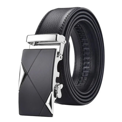 Fashion Business Men'S Belt Genuine Luxury Brand Belt Metal Buckle Belt High-Quality PU Leather Soft Belt With Cargo Pants Jeans