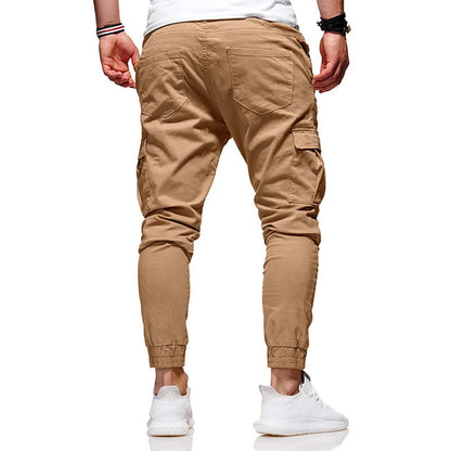 Men Pants Thin Fashion Casual Jogger Pencil Pants Streetwear Cargo Pants Multi-pockets Hip Hop Trousers Fitness Gyms Sweatpants