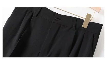 Pantalones de moda para hombre, cintura elástica, pies pequeños, ajustados, coreanos, formales, plisados, cónicos, blazer, traje, pantalones clásicos, pantalones de calle