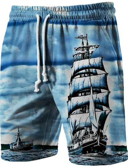 Pantalones cortos de playa para hombre Royal Knight con estampado 3D, pantalones cortos transpirables de verano para hombre, pantalones cortos de fitness para la calle, ropa para hombre