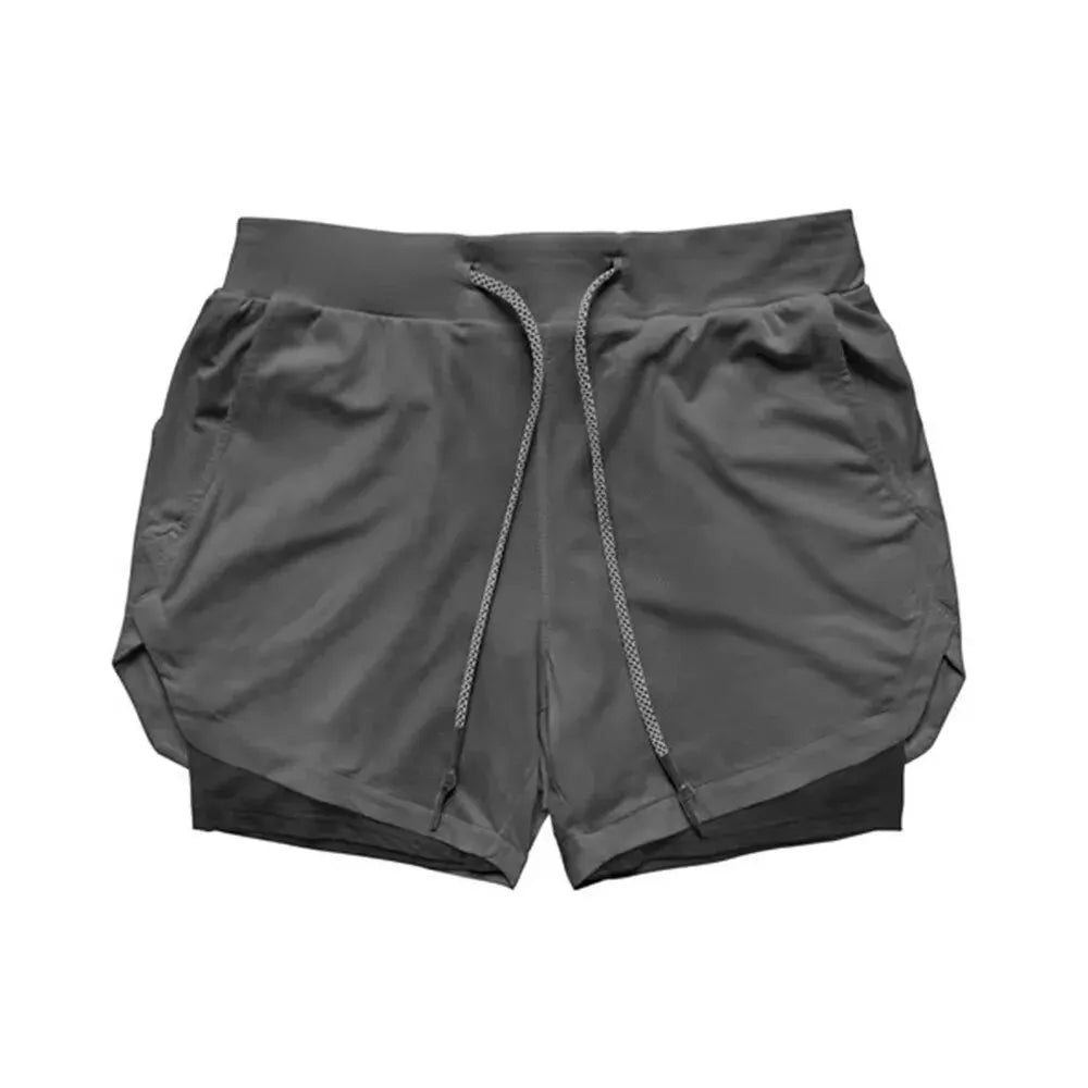 Pantalones cortos de gimnasio para hombre, pantalones cortos para correr con bolsillos interiores, presilla para toalla, pantalones cortos deportivos ligeros de secado rápido para entrenamiento para hombre