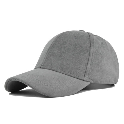 Gorras de béisbol de gamuza de moda para hombres y mujeres, gorras de béisbol de estilo retro con visera ajustable, estilo hip hop, unisex, para otoño e invierno