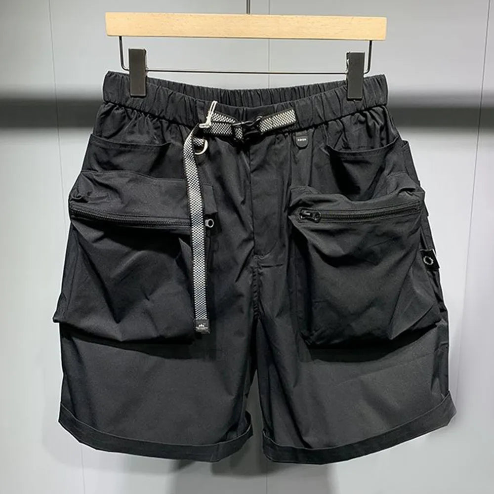 Pantalones casuales para hombre, moda urbana de verano 2024, ropa de trabajo sencilla, pantalones harén de cintura media, nuevos pantalones cortos sueltos, finos y únicos de alta calidad para hombres