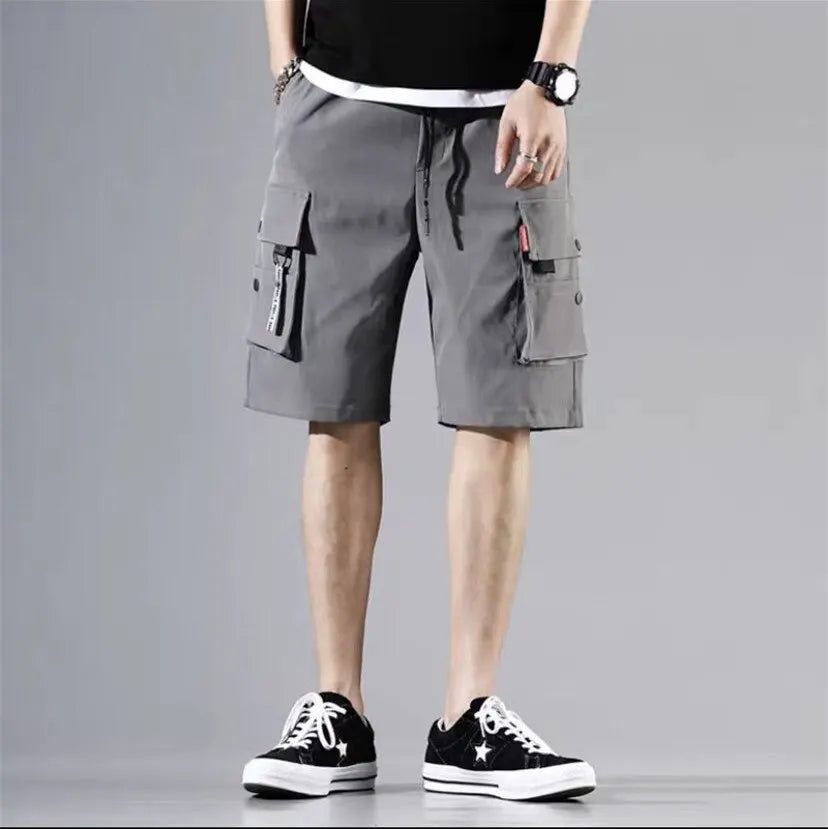 2023 Men's New Fashion Casual Cargo Pants Large Pockets Regular Size Jogging Daily Wear With Bermuda Dress 90's Retro Style