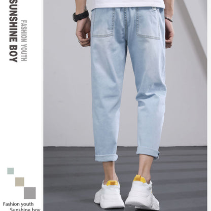 Men Jeans Male Trousers Simple Design High Quality Cozy All-match Students Daily Casual Korean Fashion Ulzzang Ins  3XL