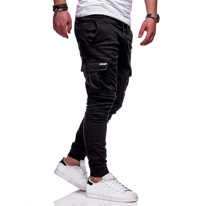 Men Pants Thin Fashion Casual Jogger Pencil Pants Streetwear Cargo Pants Multi-pockets Hip Hop Trousers Fitness Gyms Sweatpants