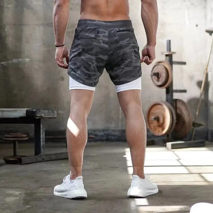 Gym Shorts Men Running Shorts with Liner Pockets Towel Loop Quick Dry Lightweight Workout Men's Athletic Sport Shorts