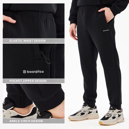 Baasploa 2024 Pantalones deportivos transpirables para hombre, pantalones casuales cómodos y suaves para entrenamiento y fitness, pantalones deportivos de algodón para hombre XXXL