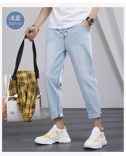 Men Jeans Male Trousers Simple Design High Quality Cozy All-match Students Daily Casual Korean Fashion Ulzzang Ins  3XL