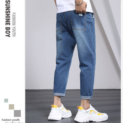 Men Jeans Male Trousers Simple Design High Quality Cozy All-match Students Daily Casual Korean Fashion Ulzzang Ins  3XL