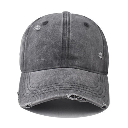 Distressed Baseball Cap Dad Hats for Men Women Vintage Washed Cotton Trucker Hat Adjustable Low Profile Unisex Style Headwear