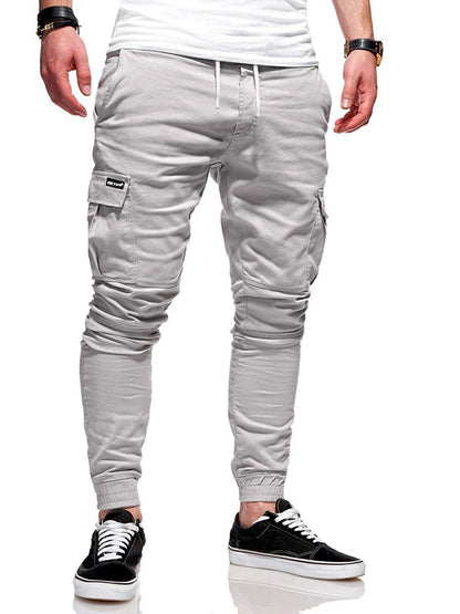 Men Pants Thin Fashion Casual Jogger Pencil Pants Streetwear Cargo Pants Multi-pockets Hip Hop Trousers Fitness Gyms Sweatpants