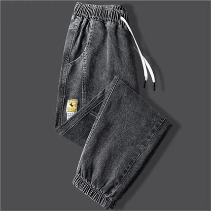 New Men's jeans Winter Fleece Jeans Thick Warm Denim Pants Men Streetwear Black Joggers Harem Jean Thermal Trousers pants men