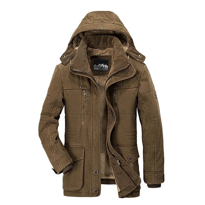 thick warm Men's Padded parkas Cotton Jacket Thick Casual Men's Parkas Winter Trend S-6XL plus size outdoor winter jackets men