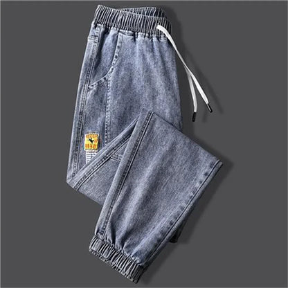 New Men's jeans Winter Fleece Jeans Thick Warm Denim Pants Men Streetwear Black Joggers Harem Jean Thermal Trousers pants men