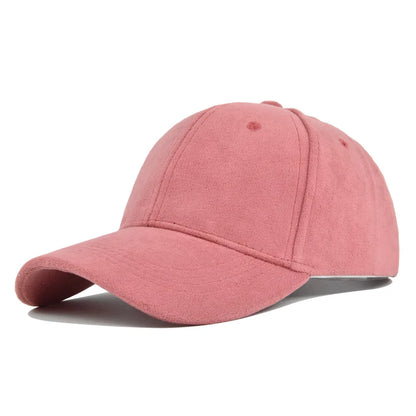 Gorras de béisbol de gamuza de moda para hombres y mujeres, gorras de béisbol de estilo retro con visera ajustable, estilo hip hop, unisex, para otoño e invierno