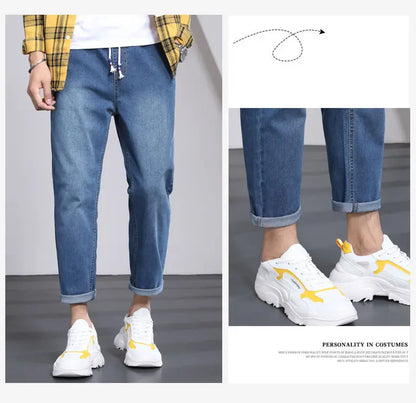 Men Jeans Male Trousers Simple Design High Quality Cozy All-match Students Daily Casual Korean Fashion Ulzzang Ins  3XL