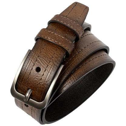 Men's Leather Fashion Classic Belt Metal Pin Buckle Casual Cowhide Men's Vintage Jean's Belts Gifts Belt for Women