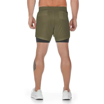 Pantalones cortos de gimnasio para hombre, pantalones cortos para correr con bolsillos interiores, presilla para toalla, pantalones cortos deportivos ligeros de secado rápido para entrenamiento para hombre