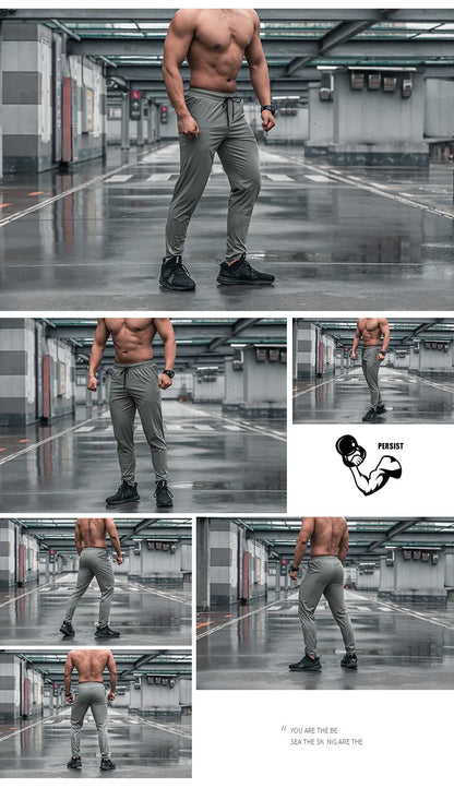 Pantalones deportivos para hombre con bolsillos, pantalones de entrenamiento para correr, pantalones deportivos de secado rápido, pantalones deportivos de alta calidad