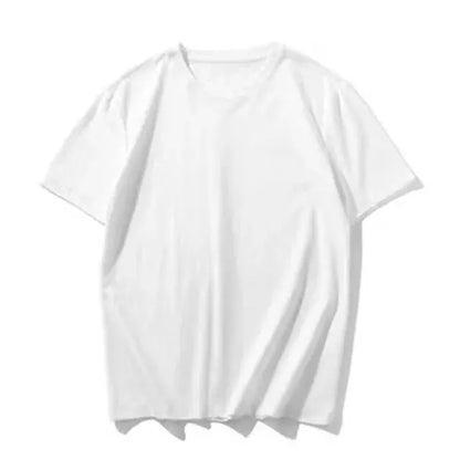 Camisetas de verano 100 % algodón para hombre, camisetas informales de manga corta de algodón liso con cuello redondo, camisetas suaves, camisetas básicas holgadas para hombre