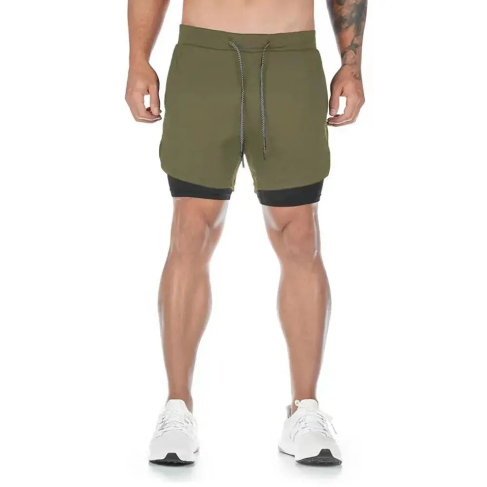 Pantalones cortos de gimnasio para hombre, pantalones cortos para correr con bolsillos interiores, presilla para toalla, pantalones cortos deportivos ligeros de secado rápido para entrenamiento para hombre