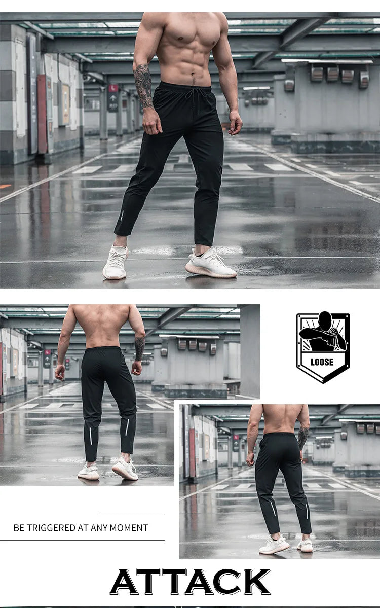 Pantalones deportivos para hombre con bolsillos, pantalones de entrenamiento para correr, pantalones deportivos de secado rápido, pantalones deportivos de alta calidad