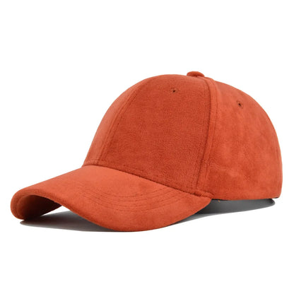 Gorras de béisbol de gamuza de moda para hombres y mujeres, gorras de béisbol de estilo retro con visera ajustable, estilo hip hop, unisex, para otoño e invierno