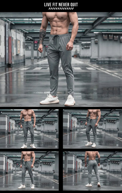 Pantalones deportivos para hombre con bolsillos, pantalones de entrenamiento para correr, pantalones deportivos de secado rápido, pantalones deportivos de alta calidad