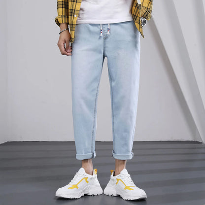 Men Jeans Male Trousers Simple Design High Quality Cozy All-match Students Daily Casual Korean Fashion Ulzzang Ins  3XL