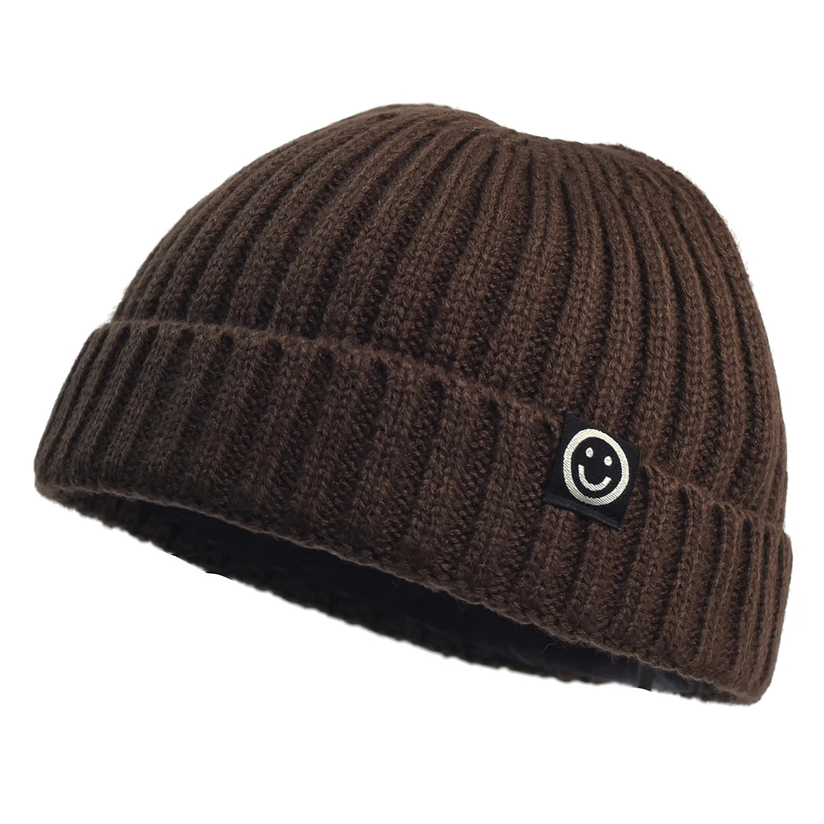 Gorro de punto estilo hip hop para hombre y mujer, gorro de invierno cálido, sin ala, holgado, con puños, estilo pescador