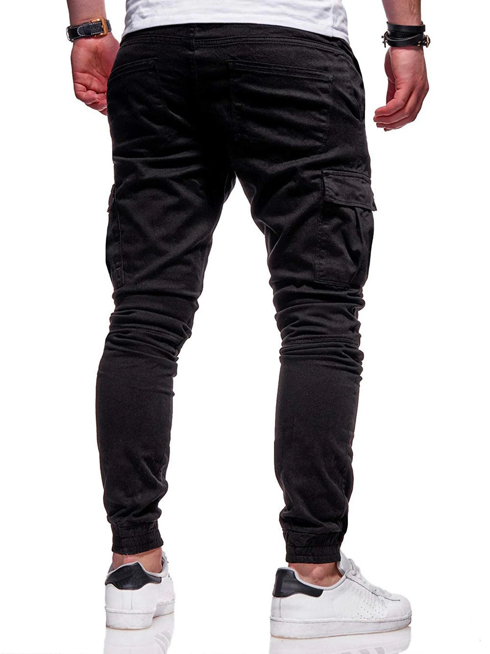 Men Pants Thin Fashion Casual Jogger Pencil Pants Streetwear Cargo Pants Multi-pockets Hip Hop Trousers Fitness Gyms Sweatpants