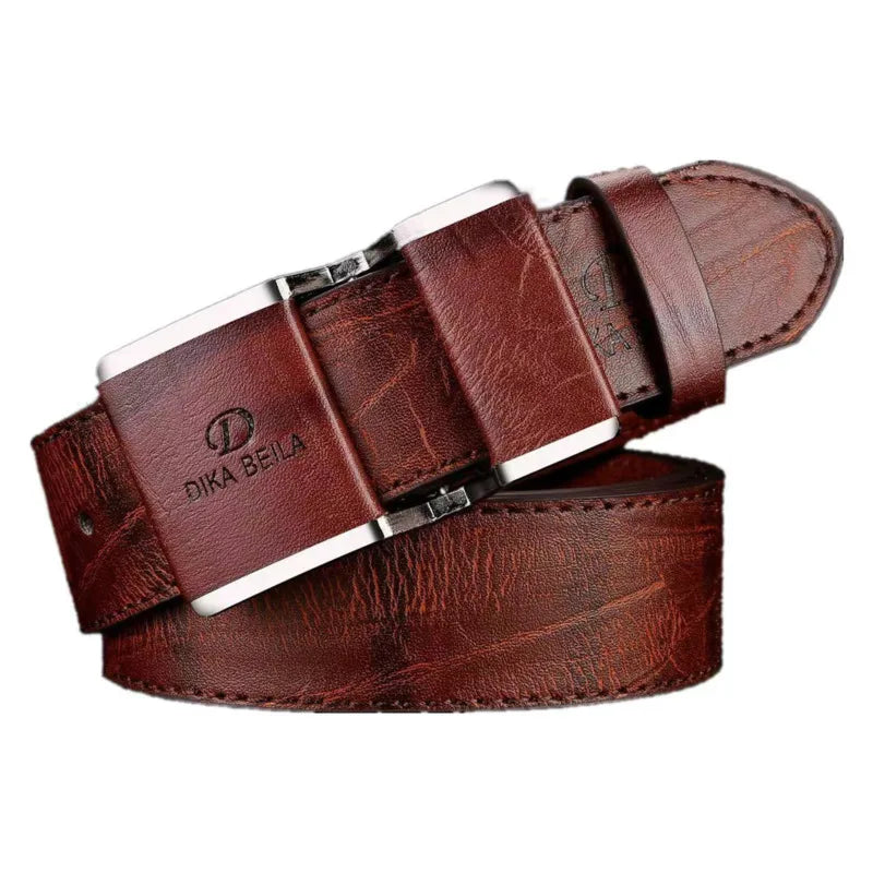 2023 New Men's Belt Korean Fashion Smooth Buckle Business Casual Belt Fashion Young Men's Trouser Designer Luxury Brand Belts