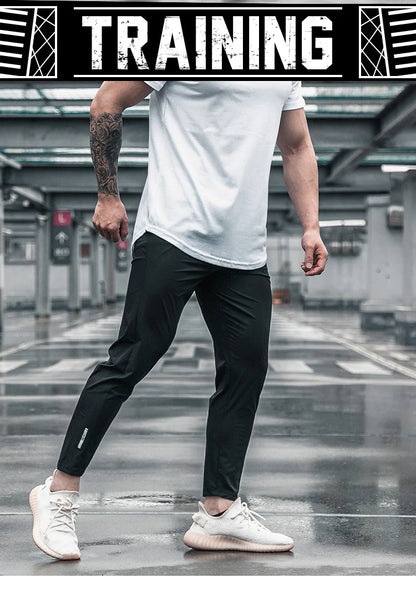 Men Sport Trousers with Pockets Running Workout Pants Quick Dry Training Jogger Sweatpants High Quality Fitness Bottoms