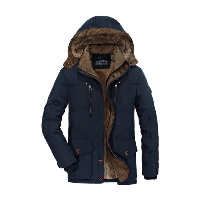 thick warm Men's Padded parkas Cotton Jacket Thick Casual Men's Parkas Winter Trend S-6XL plus size outdoor winter jackets men