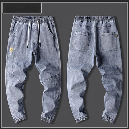 New Men's jeans Winter Fleece Jeans Thick Warm Denim Pants Men Streetwear Black Joggers Harem Jean Thermal Trousers pants men