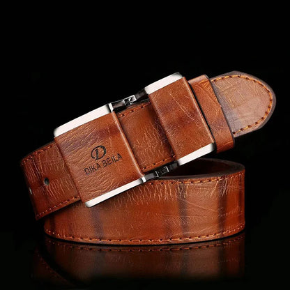 2023 New Men's Belt Korean Fashion Smooth Buckle Business Casual Belt Fashion Young Men's Trouser Designer Luxury Brand Belts