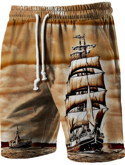 Pantalones cortos de playa para hombre Royal Knight con estampado 3D, pantalones cortos transpirables de verano para hombre, pantalones cortos de fitness para la calle, ropa para hombre