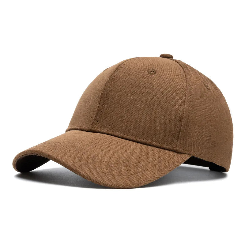 Gorras de béisbol de gamuza de moda para hombres y mujeres, gorras de béisbol de estilo retro con visera ajustable, estilo hip hop, unisex, para otoño e invierno