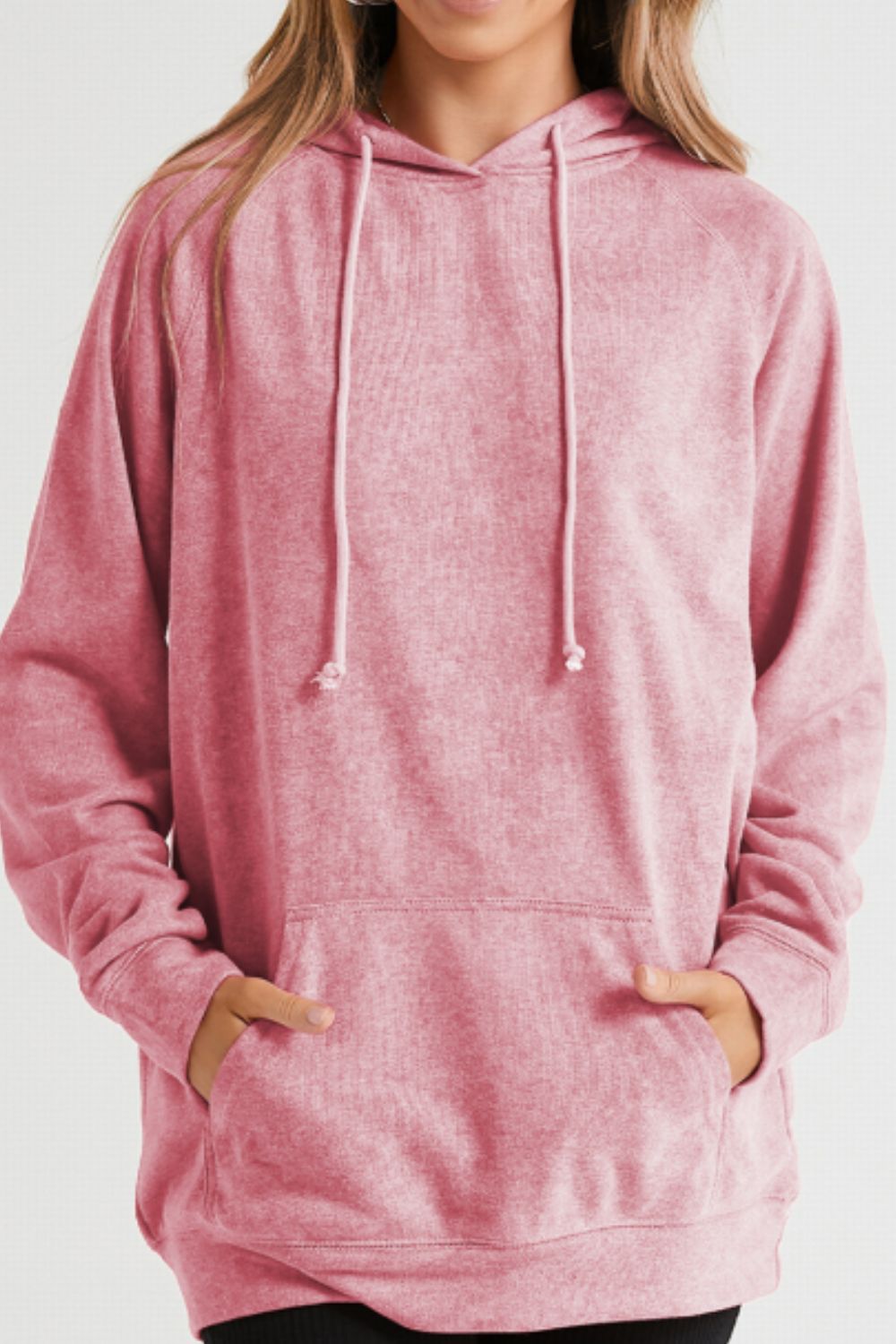 Drawstring Long Sleeve Oversize Hoodie